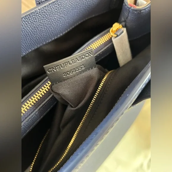 NWT Burberry banner bag navy - Picture 2 of 5